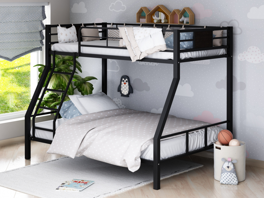 Кровать двухъярусная Гранада 1, цвет черный