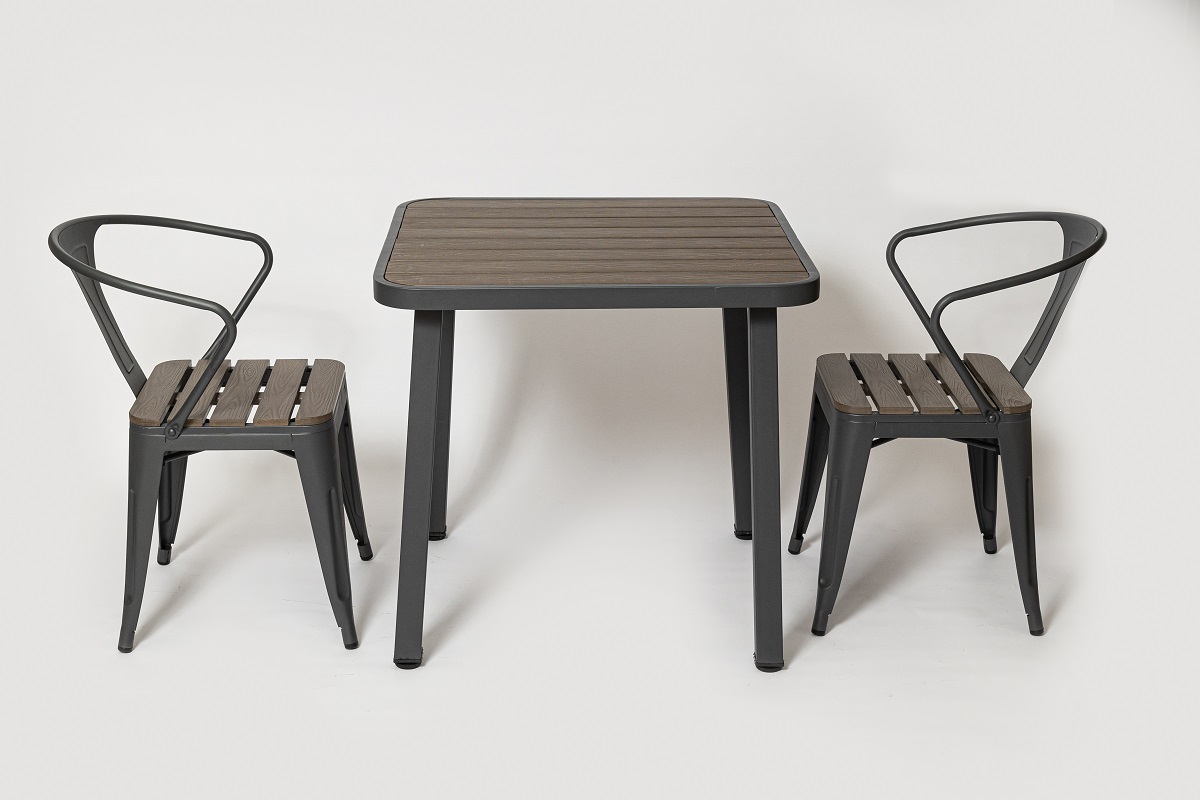 Комплект садовой мебели PC 630 стул \ PT-846-1 стол темно-коричневый