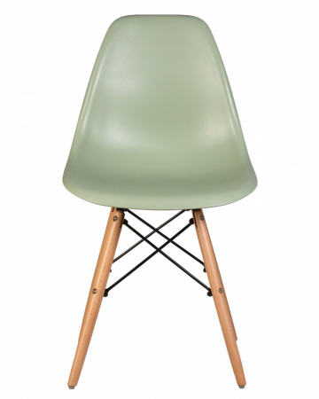 Обеденный стул DOBRIN DSW, ножки светлый бук, цвет мятный (NX-G-09) пластик 