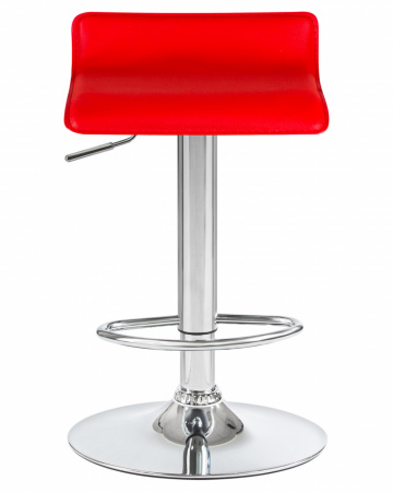 Барный стул на газлифте DOBRIN TOMMY LM-3013, цвет сиденья красный, цвет основания хром