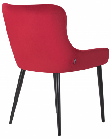 Обеденный стул DOBRIN RICHARD, цвет сиденья бордовый велюр (V108-85), цвет основания черный