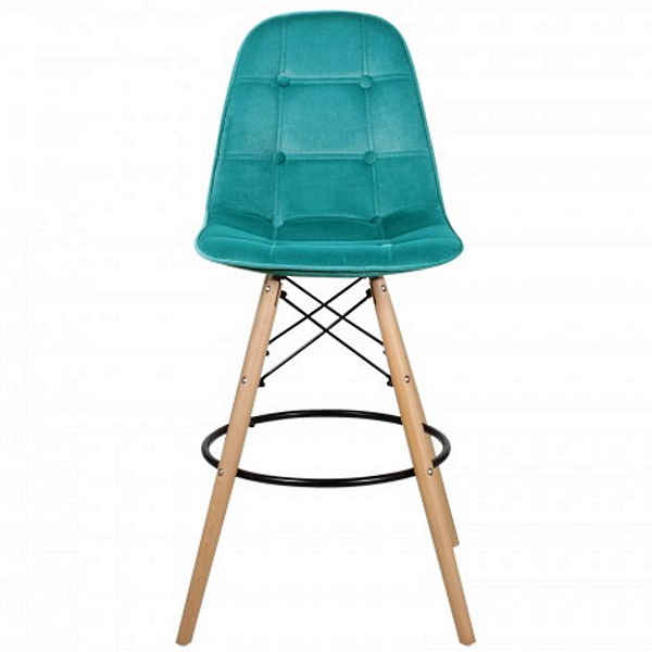 Барный стул ПАСКАЛЬ WX-2002V зеленый велюр