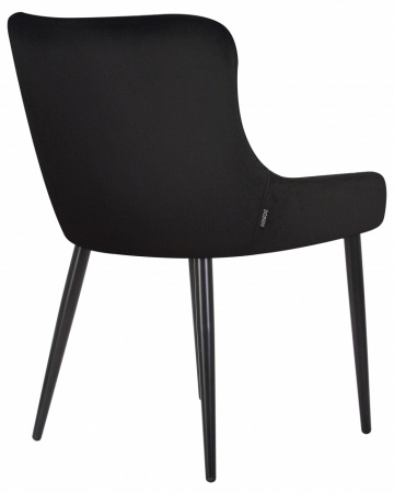 Обеденный стул DOBRIN RICHARD, цвет сиденья черный велюр (V108-77), цвет основания черный
