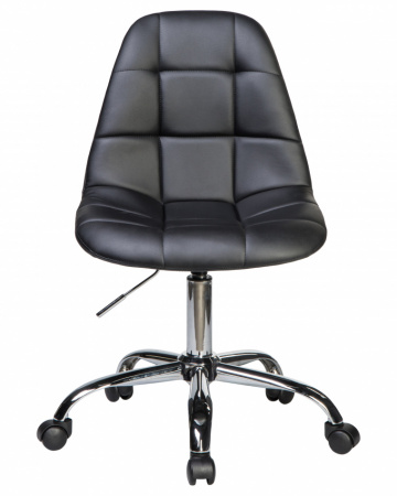 Офисное кресло для персонала DOBRIN MONTY LM-9800 черный, основание хромированная сталь