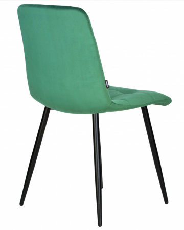 Обеденный стул DOBRIN CHILLY, Темно-зеленый Holland 30, основание черное