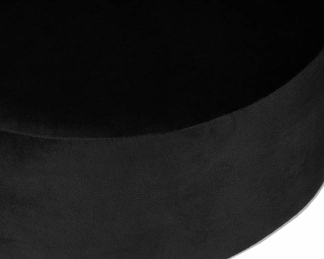 Пуф на газлифте DOBRIN DANNY BLACK LM-2050, черный велюр (MJ9-101)