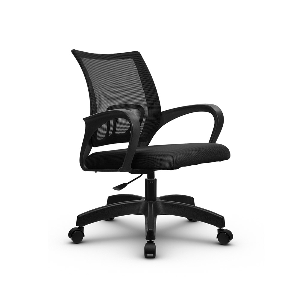 Кресло офисное МЕТТА SU-CS-9, сетчатая ткань черная/черный