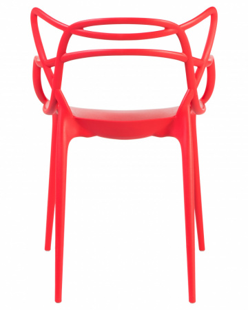 Обеденный стул DOBRIN MASTERS, красный (R-02) пластик 