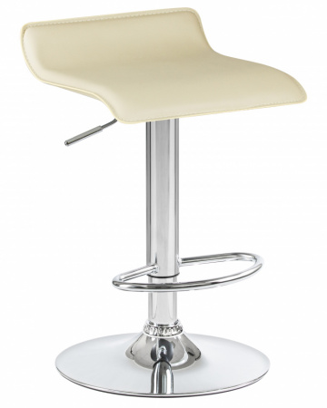 Барный стул на газлифте DOBRIN TOMMY LM-3013, цвет сиденья кремовый, цвет основания хром