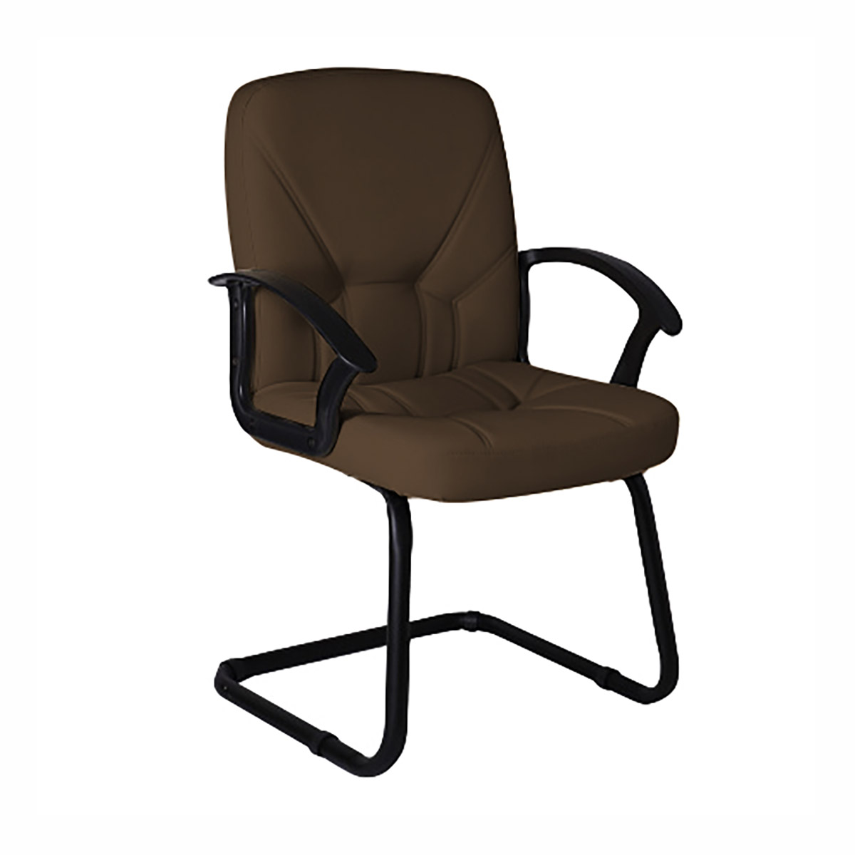Кресло офисное ЧИП Ультра 365, к/з коричневый