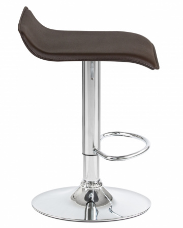 Барный стул на газлифте DOBRIN TOMMY LM-3013, цвет сиденья коричневый, цвет основания хром
