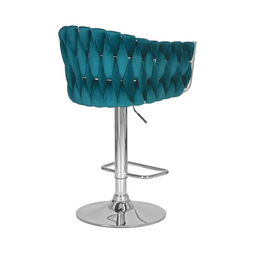 Барный стул на газлифте DOBRIN MARCEL LM-9692 цвет морской волны велюр (MJ9-99)