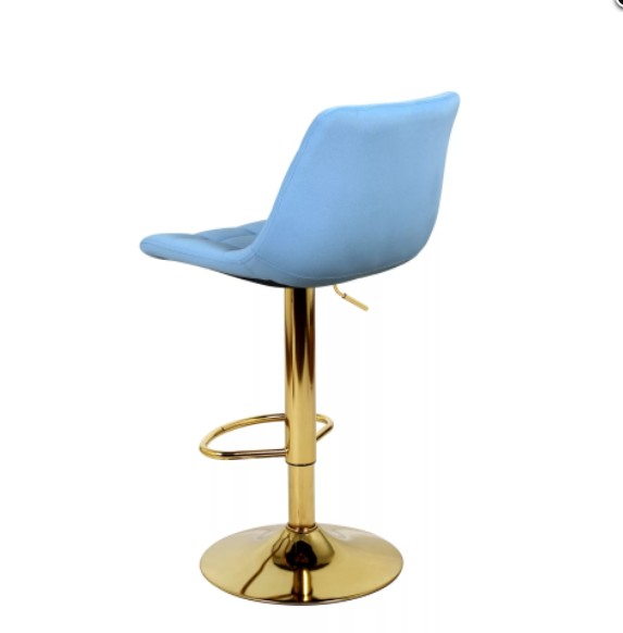 Барный стул ДИЖОН WX-2822 голубой велюр