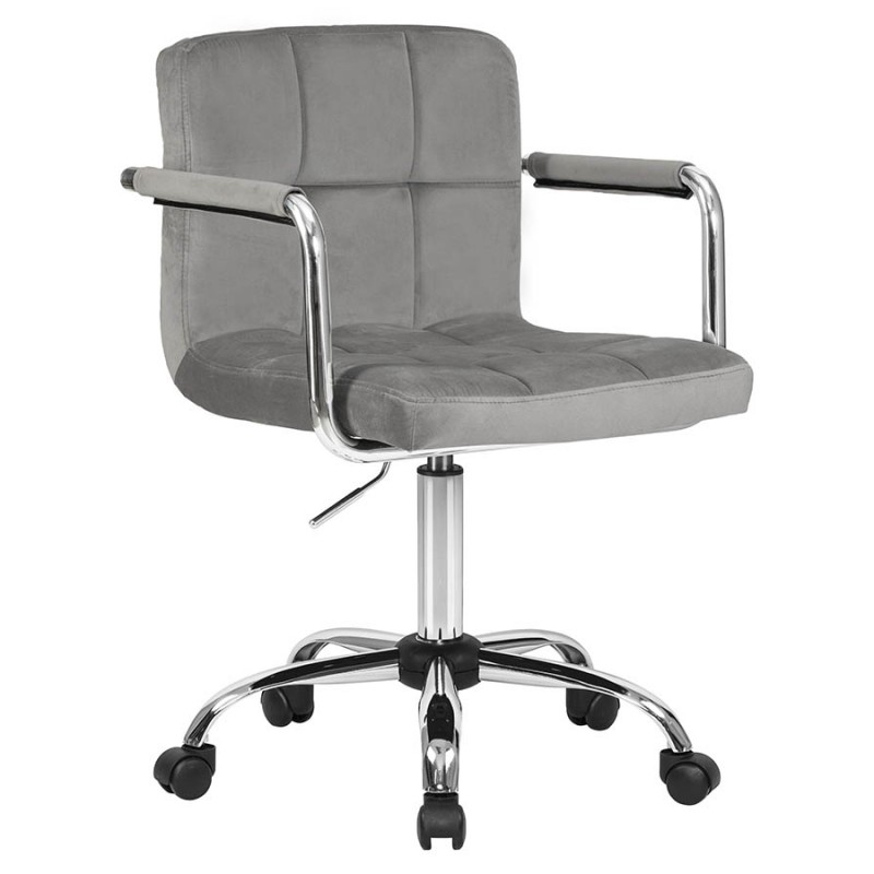 Офисное кресло для персонала DOBRIN TERRY LM-9400 велюр, серый