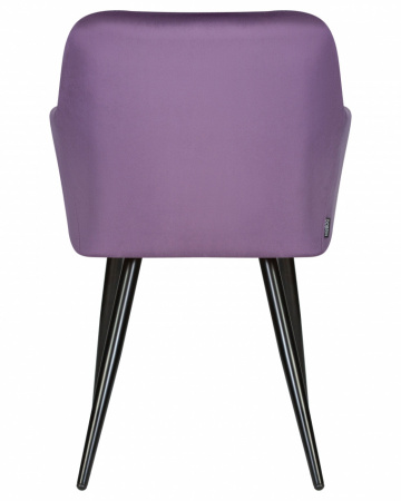 Обеденный стул DOBRIN 8266-LML ROBERT, черные матовые ножки, велюр V108-45 Темно-фиолетовый