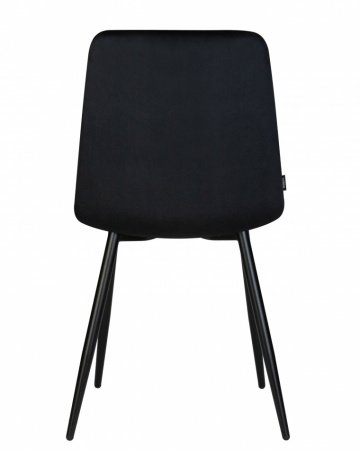 Обеденный стул DOBRIN CHILLY, Черный Holland 75, основание черное
