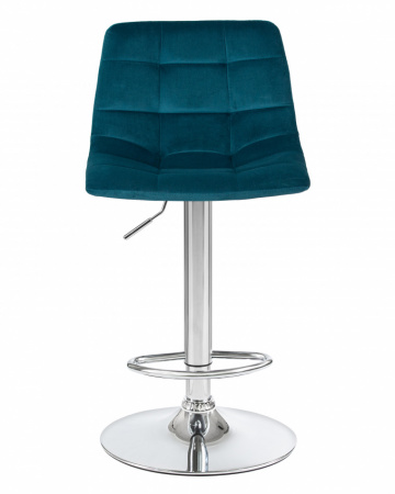 Барный стул на газлифте DOBRIN TAILOR LM-5017 морской волны велюр, цвет основания хром