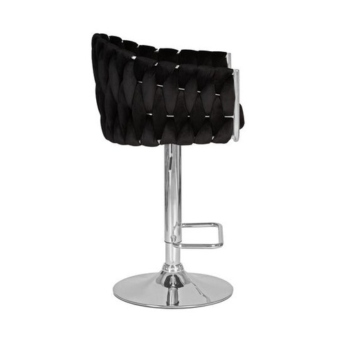 Барный стул на газлифте DOBRIN MARCEL LM-9692 черный велюр (MJ9-101)