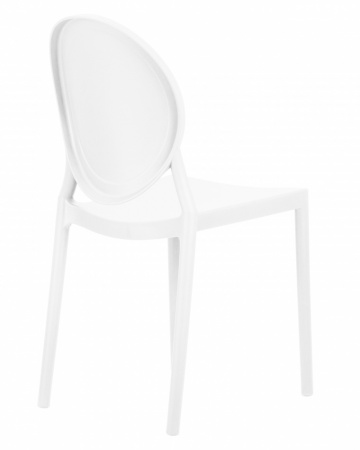 Обеденный стул DOBRIN ALBERT 712PP-LMZL белый пластик 