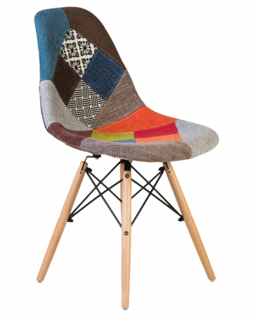 Обеденный стул DOBRIN DSW, ножки светлый бук, цвет мозаика 