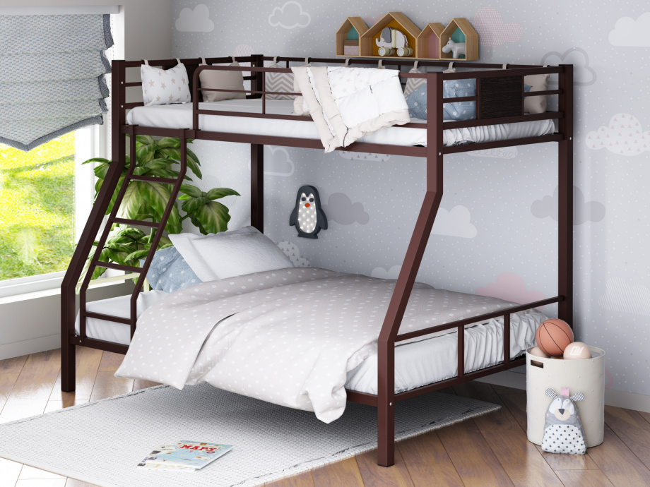 Кровать двухъярусная Гранада 1, цвет коричневый