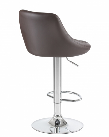 Барный стул на газлифте DOBRIN LOGAN  LM-5007 коричневый экокожа