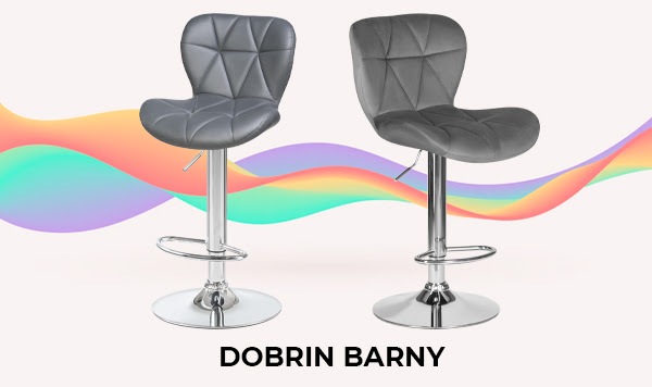 Большое поступление !!! Барный стул на газлифте DOBRIN BARNY, серый велюр, основание хром