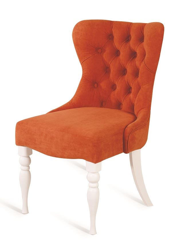 Кресло Вальс (эмаль белая / G08 - морковный)