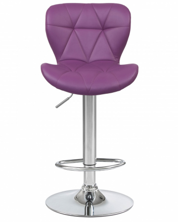 Барный стул на газлифте DOBRIN BARNY LM-5022, фиолетовый PU, основание хромированная сталь