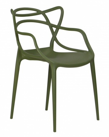 Обеденный стул DOBRIN MASTERS, зеленый хаки (G-17) пластик 