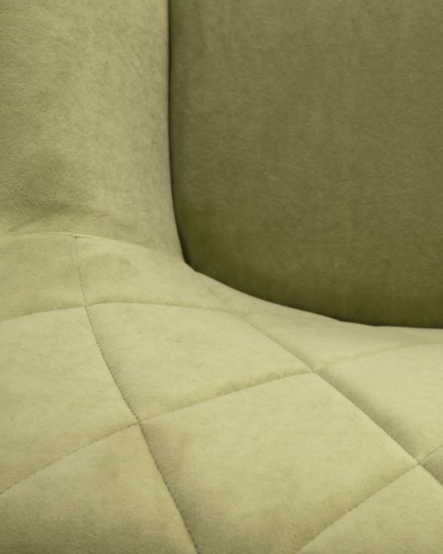 Обеденный стул DOBRIN ROBY, цвет сиденья Catania Forest велюр, цвет основания черный муар