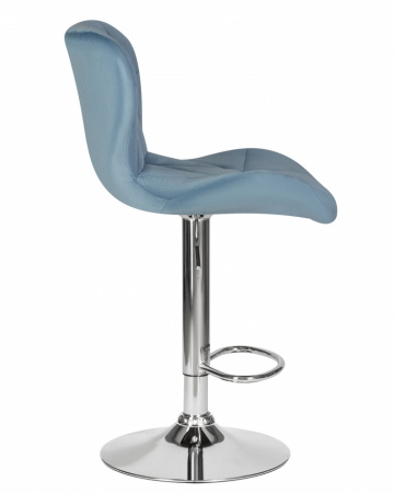 Барный стул на газлифте DOBRIN BARNY LM-5022 пудрово-голубой велюр (MJ9-74)