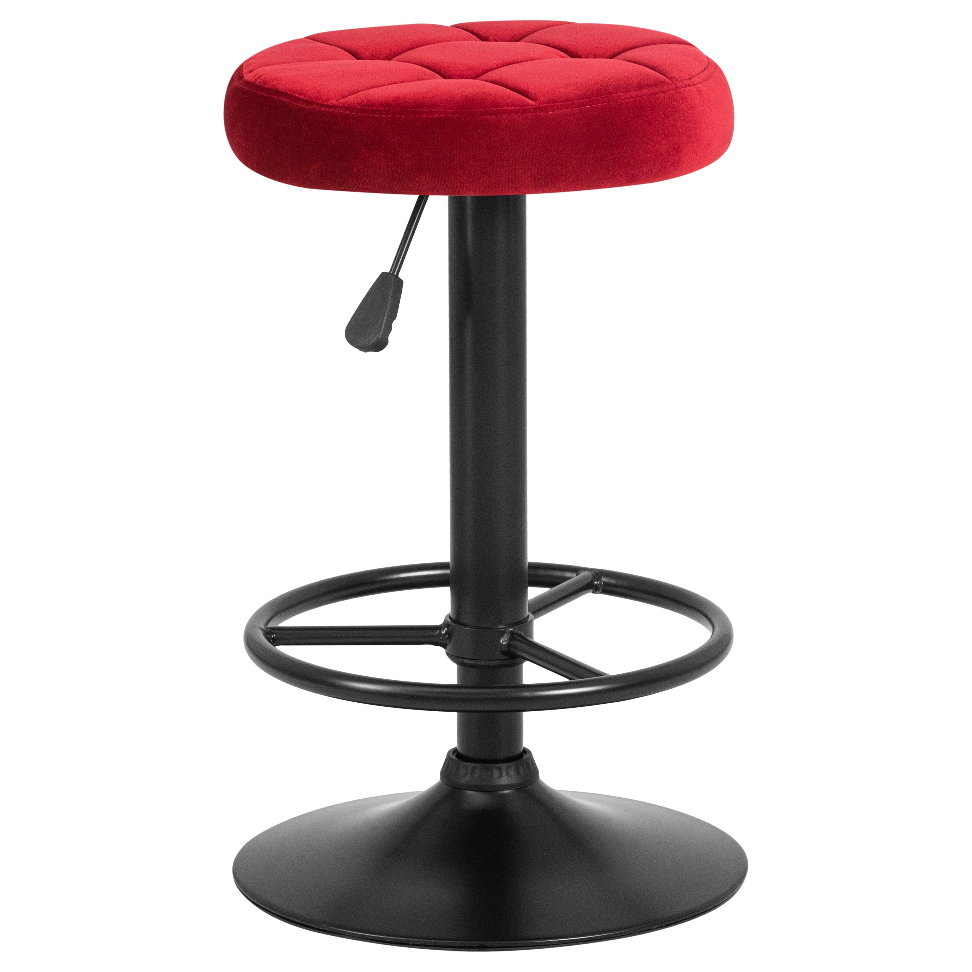 Барный стул LM-5008 Бордовый велюр/Черный DOBRIN