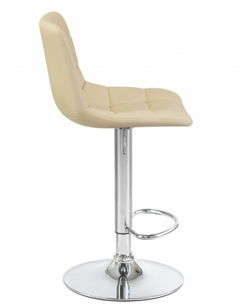 Барный стул на газлифте DOBRIN TAILOR LM-5017 кремовый, цвет основания хром