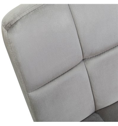 Барный стул на газлифте DOBRIN DOMINIC LM-5018, серый велюр (MJ9-75), цвет основания черный
