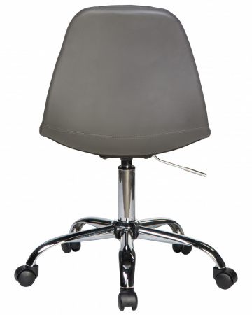 Офисное кресло для персонала DOBRIN MONTY LM-9800 серый, основание хромированная сталь