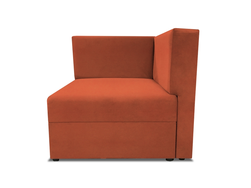 Угловой модуль Бергамо с одной подушкой Dream Orange кат. 3