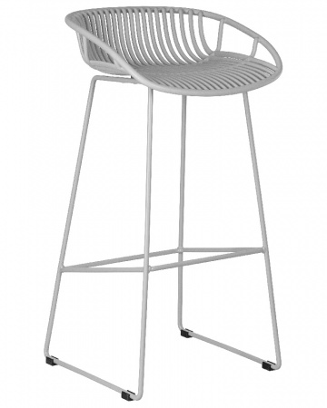 Барный стул DOBRIN FRANK LMZL-PP775A, светло-серый