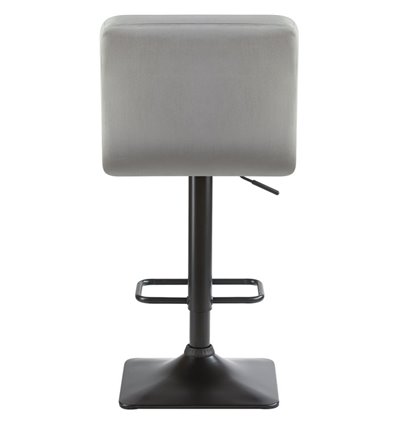 Барный стул на газлифте DOBRIN DOMINIC LM-5018, серый велюр (MJ9-75), цвет основания черный