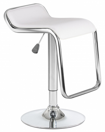 Барный стул LM-3021 Crack DOBRIN цвет сиденья белый, цвет основания хром