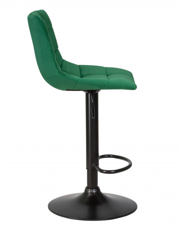Барный стул на газлифте DOBRIN TAILOR BLACK LM-5017 BlackBase, зеленый велюр (MJ9-88), черное основание сталь