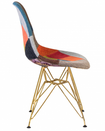 Обеденный стул DOBRIN DSR, ножки золотые, цвет мозаика