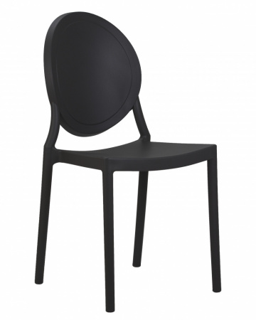 Обеденный стул DOBRIN ALBERT 712PP-LMZL чёрный пластик 