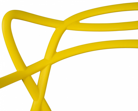 Обеденный стул DOBRIN MASTERS, жёлтый (Y-01) пластик 
