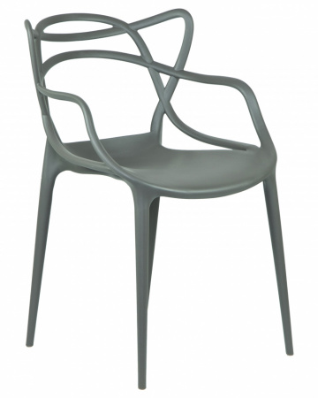 Обеденный стул DOBRIN MASTERS, тёмно-серый (GR-04) пластик 