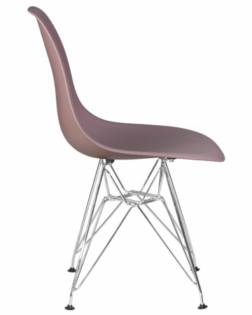 Обеденный стул DOBRIN DSR, ножки хром, цвет сиреневый пластик (P-04)  