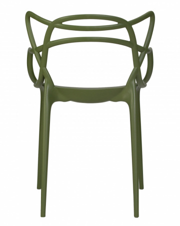 Обеденный стул DOBRIN MASTERS, зеленый хаки (G-17) пластик 