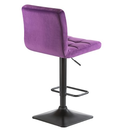 Барный стул на газлифте DOBRIN DOMINIC LM-5018, фиолетовый велюр (MJ9-58), цвет основания черный