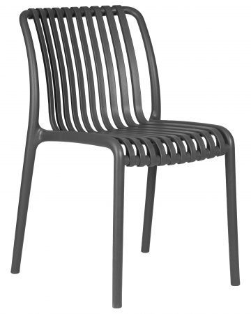 Обеденный стул DOBRIN WALTER LMZL-PP776 темно-серый пластик 