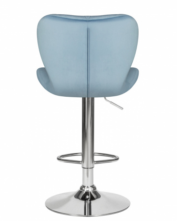  Барный стул на газлифте DOBRIN BARNY LM-5022 пудрово-голубой велюр (MJ9-74)